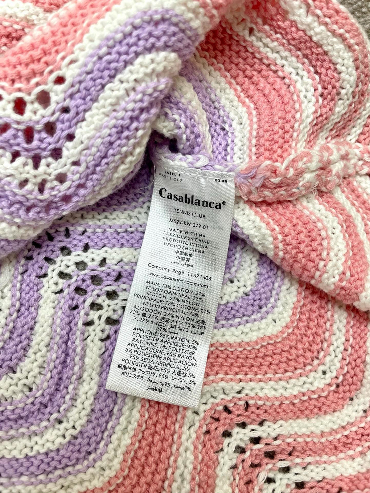Pastellfarbenes Strickhemd mit Chevron-Muster – Herren