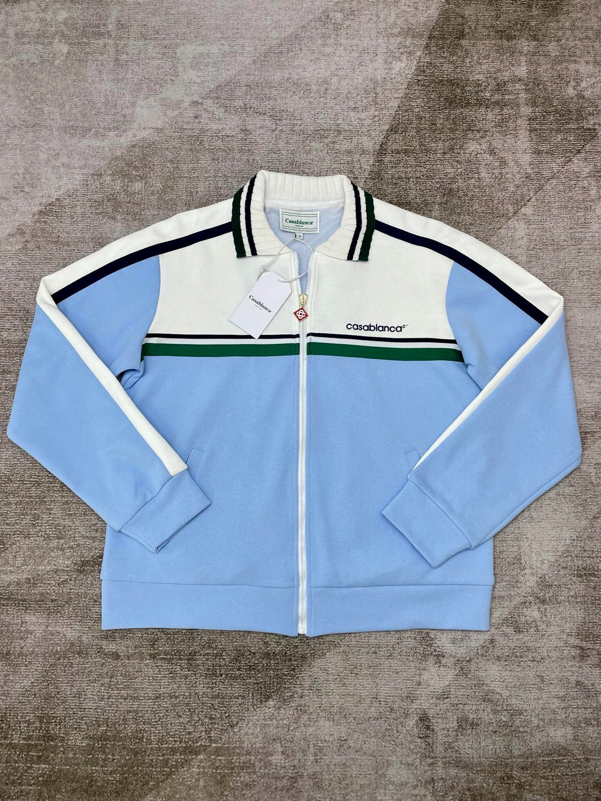 Light Blue Track Jacket - Men's
