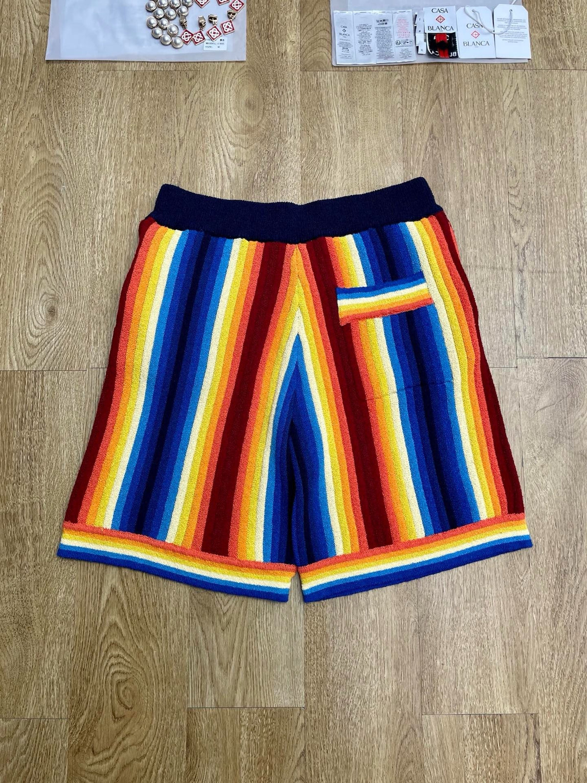 Primary Striped Knit Shorts - Men's