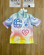 Monogram Gradient Silk Shirt - Men's