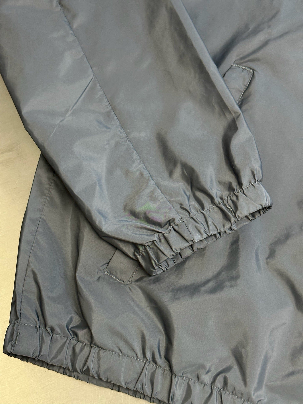 Graue Nylon-Funktionsblouson - Herren