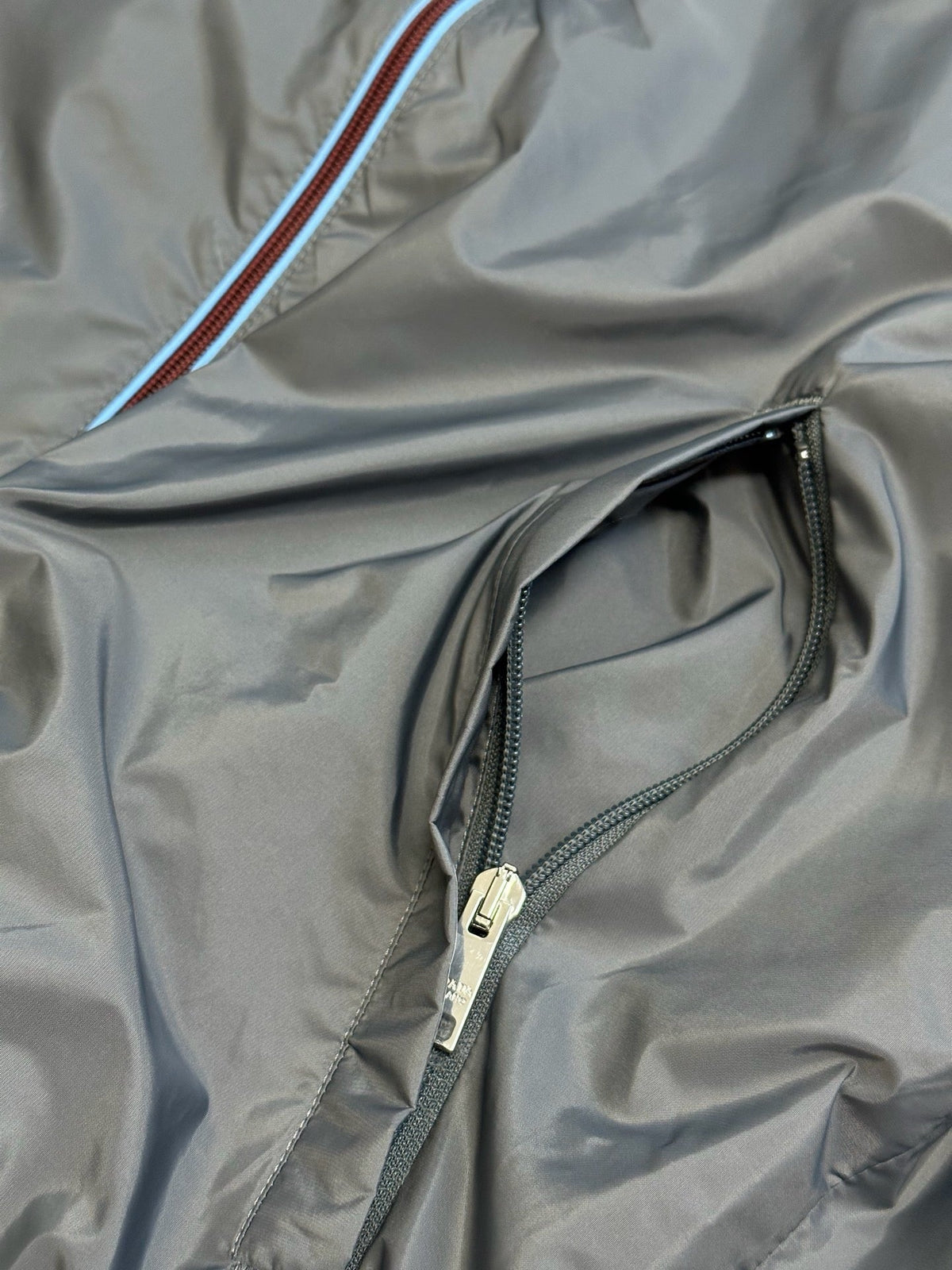 Graue Nylon-Funktionsblouson - Herren