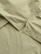 Gelbes Baumwoll-Kurzarmhemd mit Brusttasche – Herren