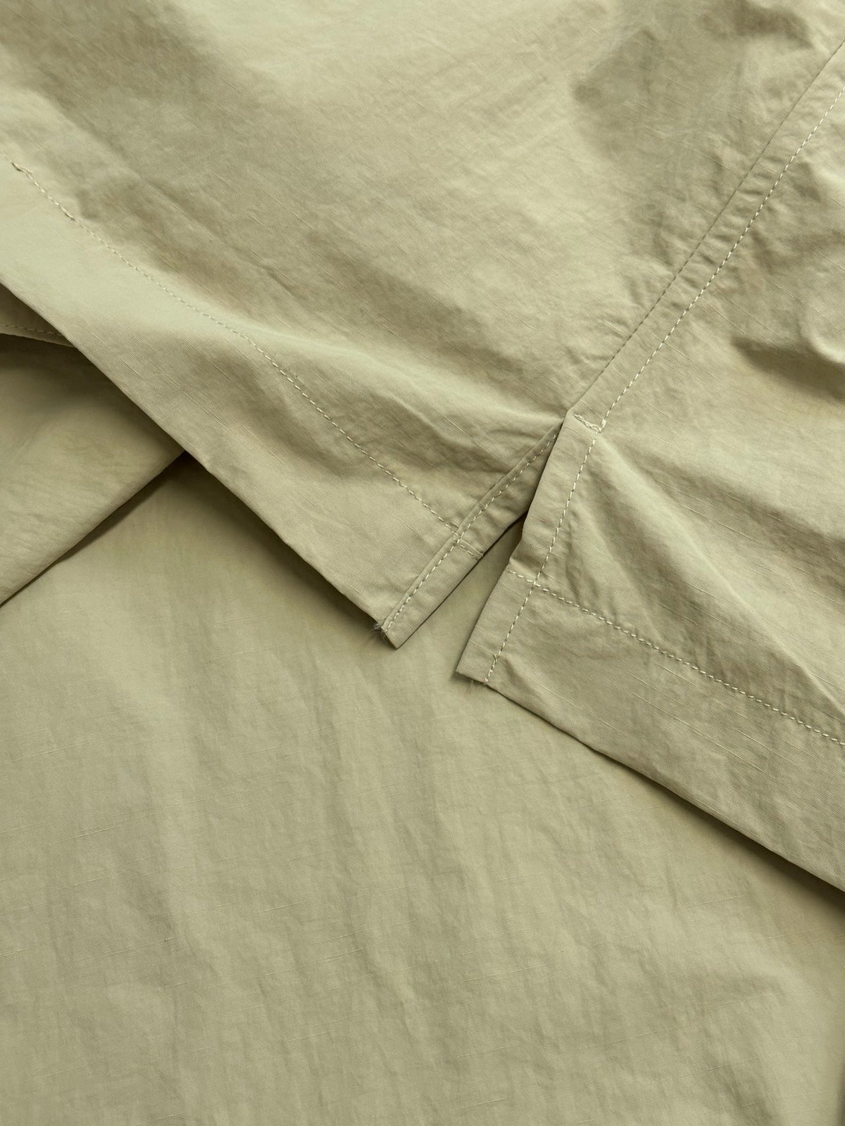 Gelbes Baumwoll-Kurzarmhemd mit Brusttasche – Herren
