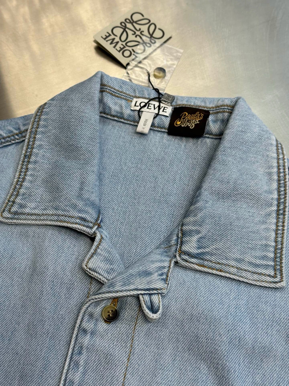 Blaue Jeans-Kurzarmtasche – Damen