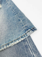 Blue Denim Distressed Flared – Herren