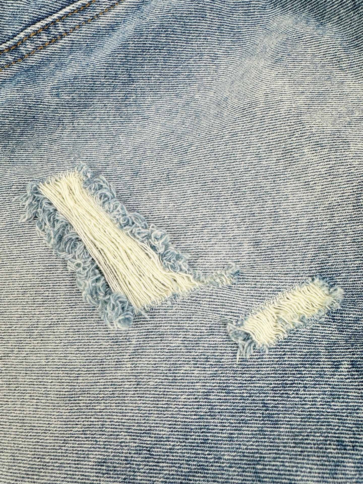 Blue Denim Distressed Flared – Herren