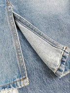 Blue Denim Distressed Flared – Herren