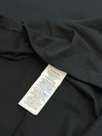 Schwarzes Langarmshirt aus Baumwolle mit Bündchendetail – Herren