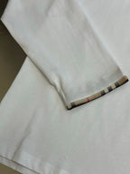 Schwarzes Langarmshirt aus Baumwolle mit Bündchendetail – Herren
