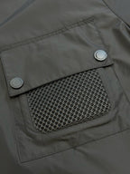 Olive Nylon Pocket Short-Sleeve - Men's