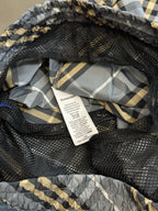 Blauer Baumwoll-Check-Kordelzug – Herren