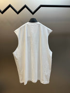 Schwarz-weißes Tanktop für Herren