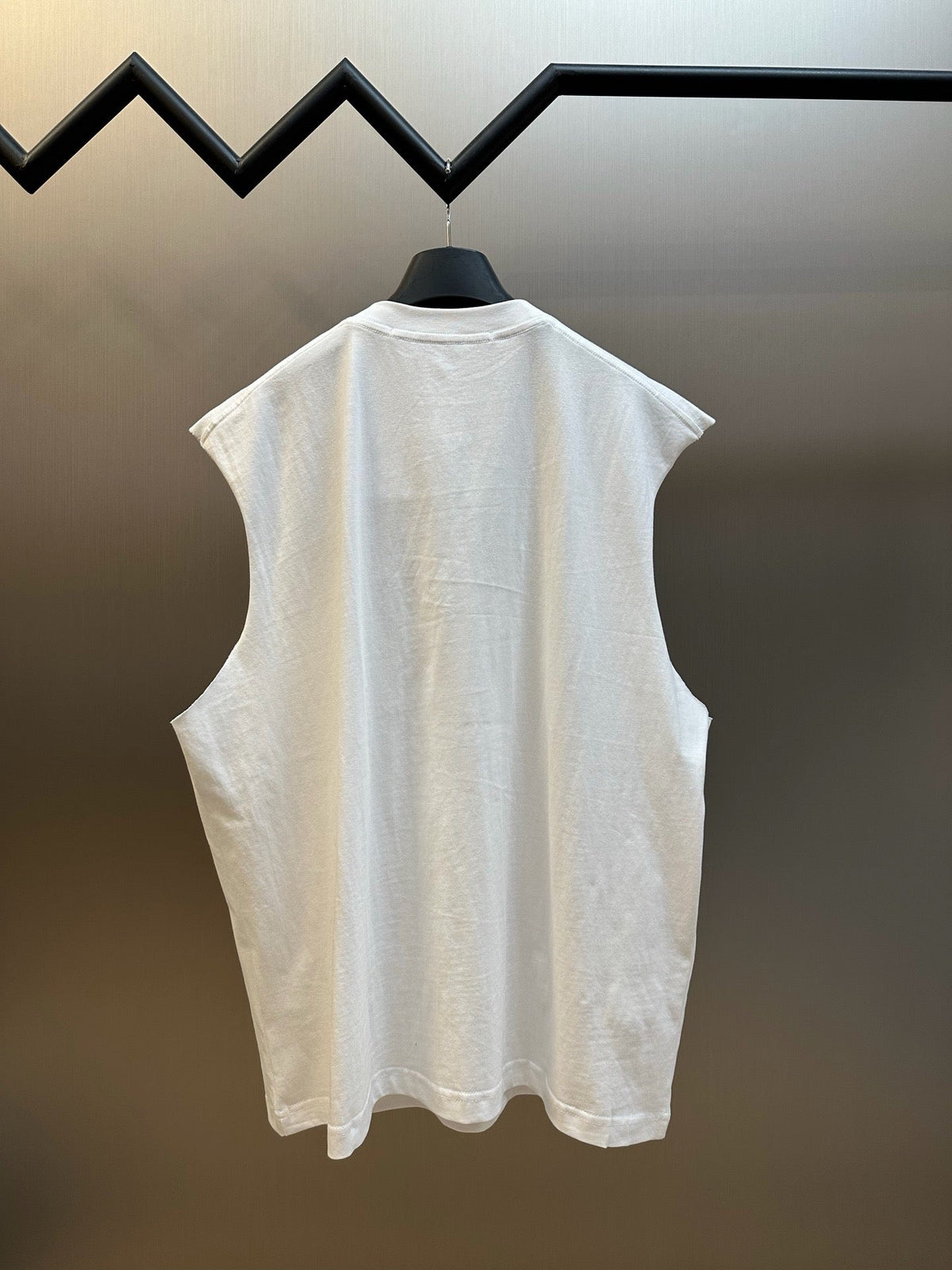 Schwarz-weißes Tanktop für Herren