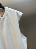 Schwarz-weißes Tanktop für Herren
