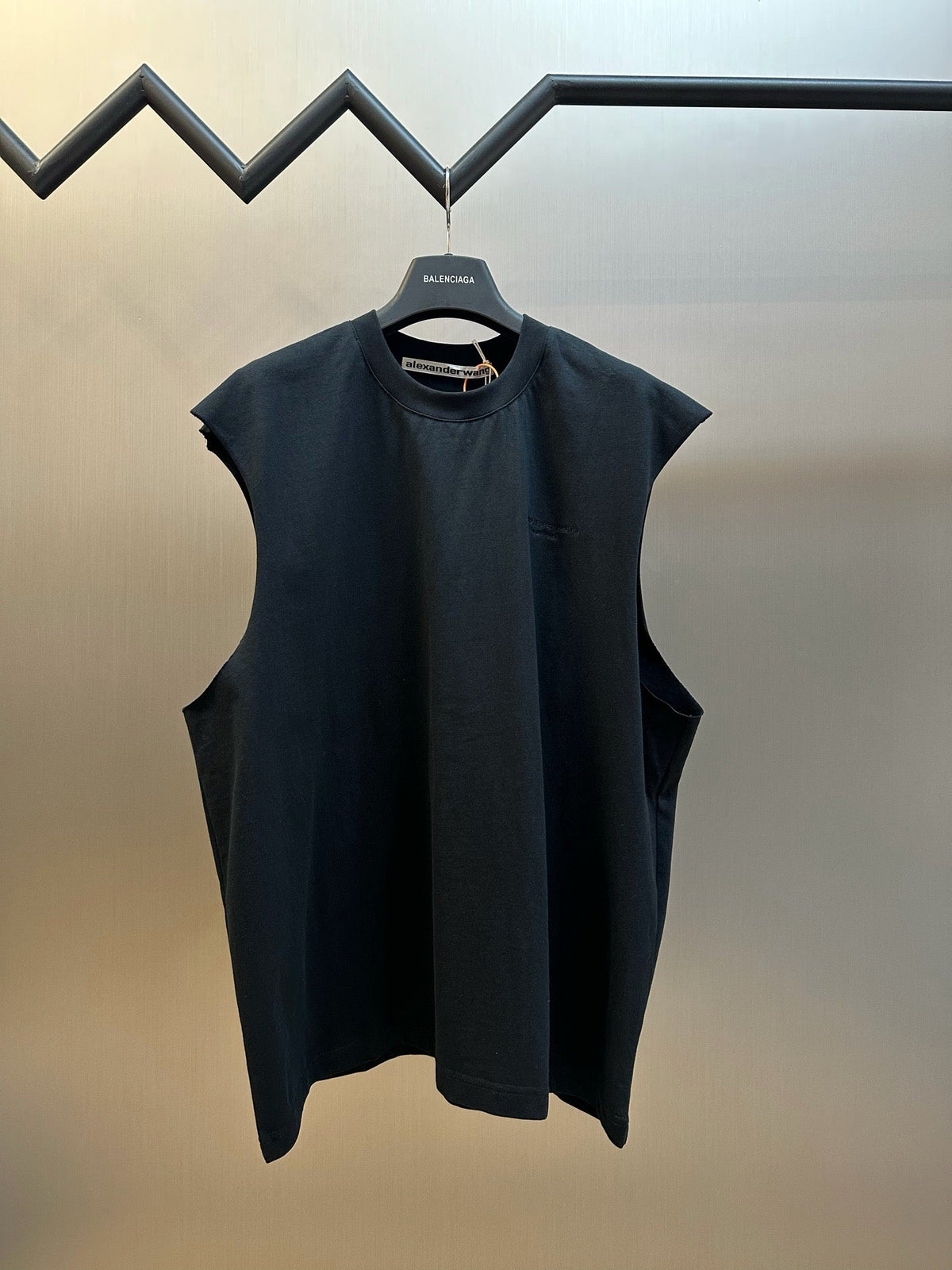 Schwarz-weißes Tanktop für Herren