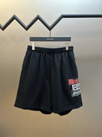 Schwarze Kordelzug-Hose aus Baumwolle – Herren