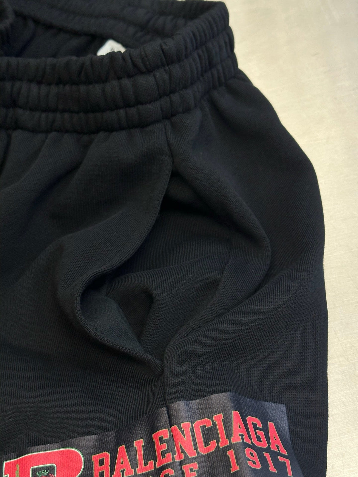 Schwarze Kordelzug-Hose aus Baumwolle – Herren