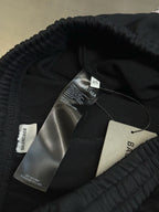 Schwarze Kordelzug-Hose aus Baumwolle – Herren