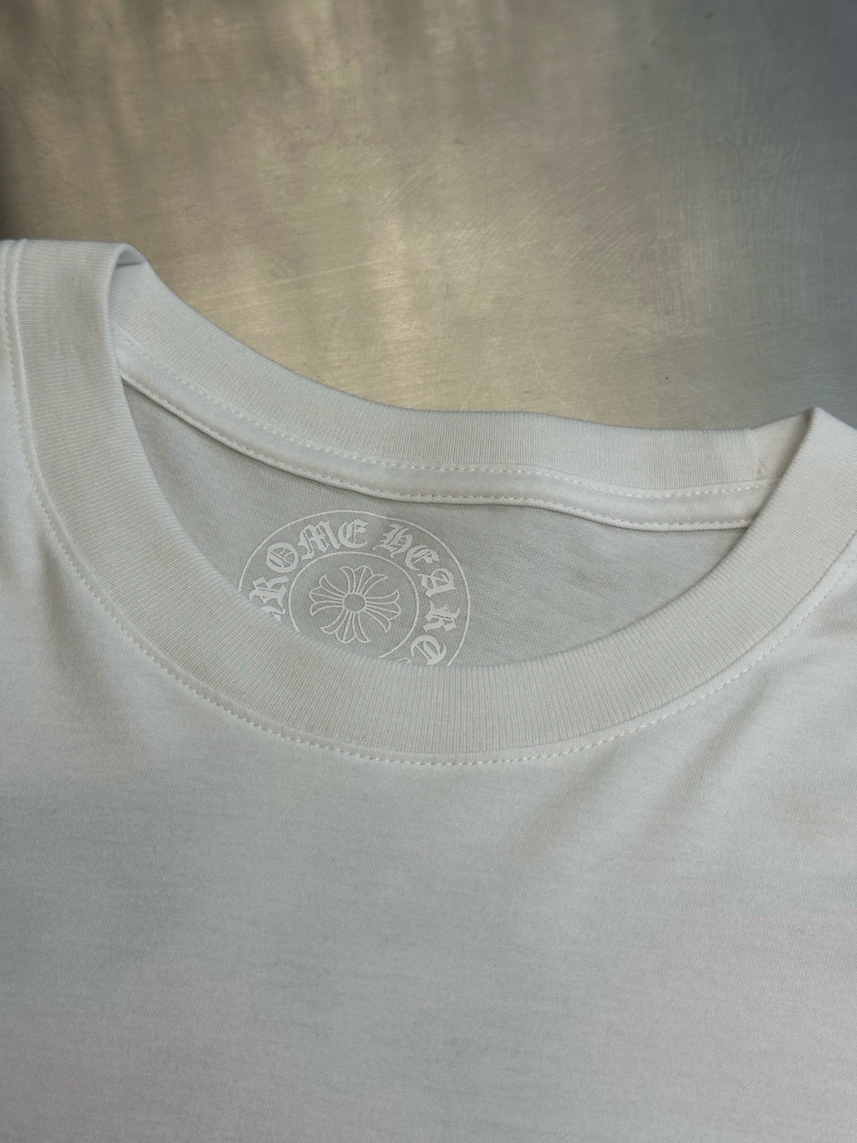 Cream Cotton Crest Long-Sleeve - Men's