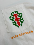 Cream Cotton Crest Long-Sleeve - Men's