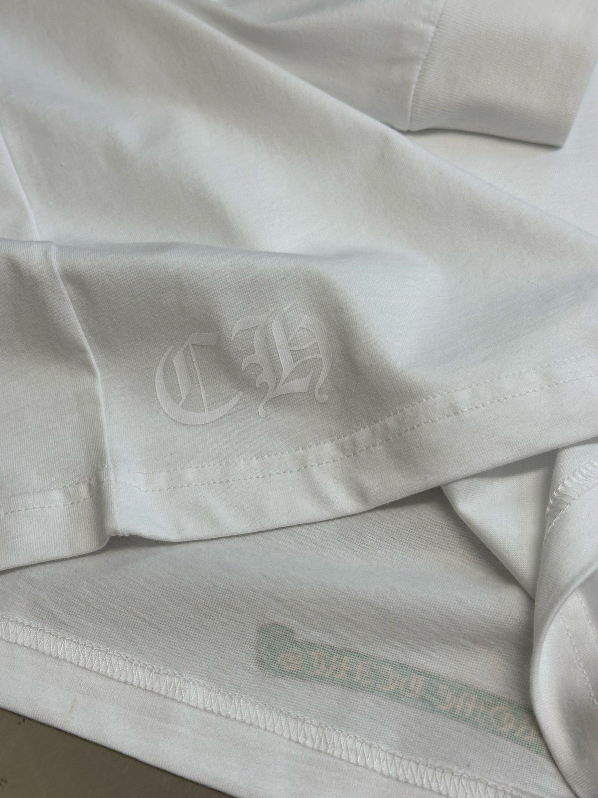 Cream Cotton Crest Long-Sleeve - Men's
