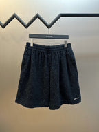 Navy Jacquard Textured Drawstring - Men's