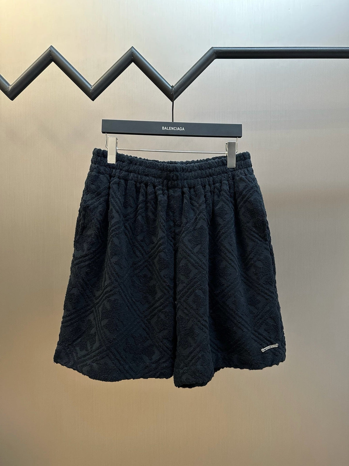Navy Jacquard Textured Drawstring - Men's