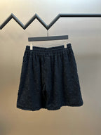 Navy Jacquard Textured Drawstring - Men's