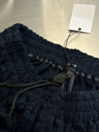 Navy Jacquard Textured Drawstring - Men's
