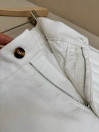 Brown Leather Plain Wide-Leg - Men's