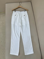 Brown Leather Plain Wide-Leg - Men's