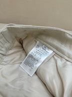 Brown Leather Plain Wide-Leg - Men's