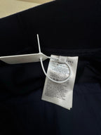 Navy Cotton Contrast Stripe Straight - Men's