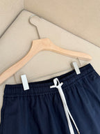 Navy Nylon Logo Swim - Men's