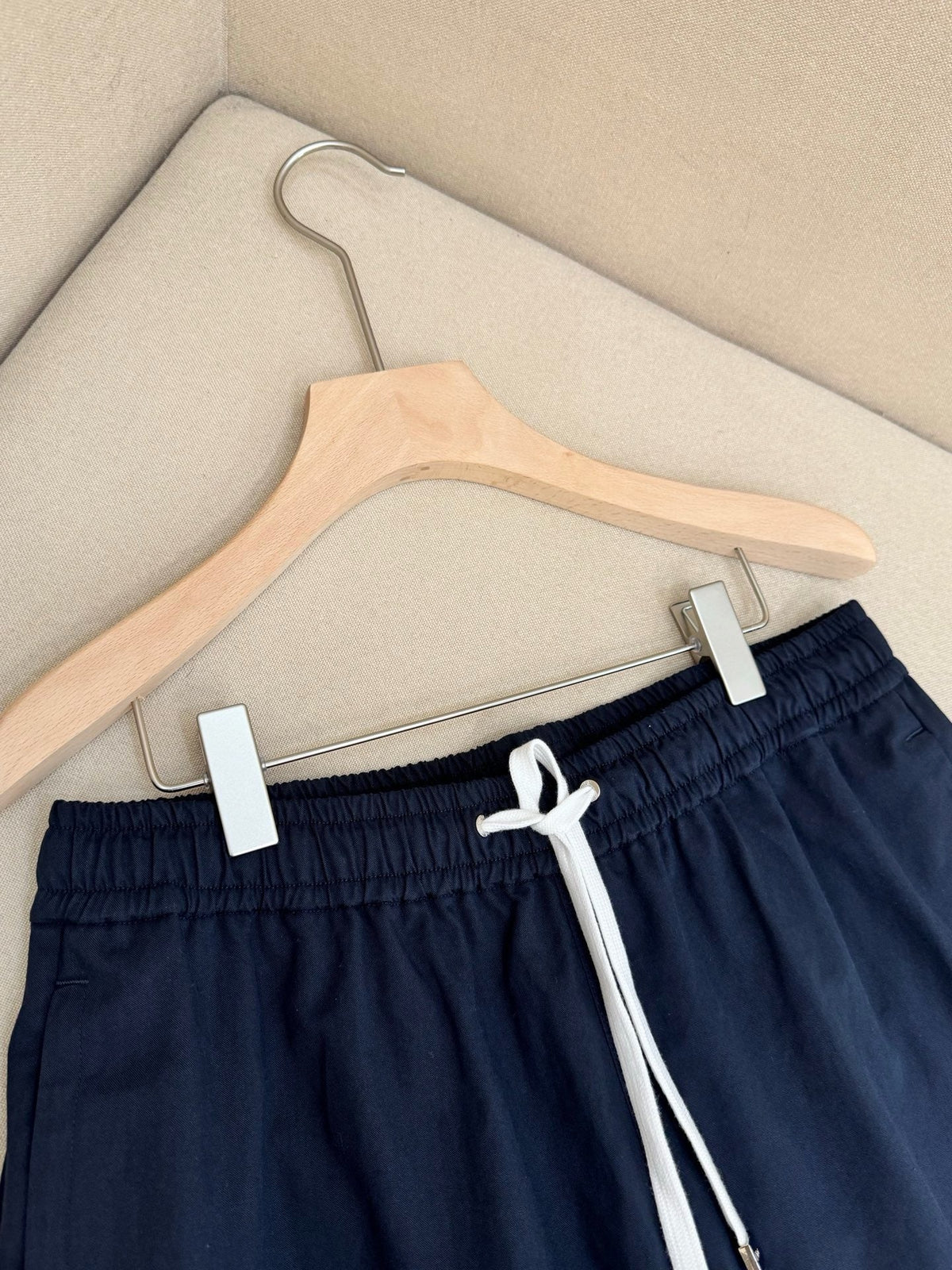 Navy Nylon Logo Swim - Men's
