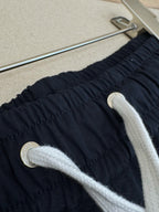 Navy Nylon Logo Swim - Men's