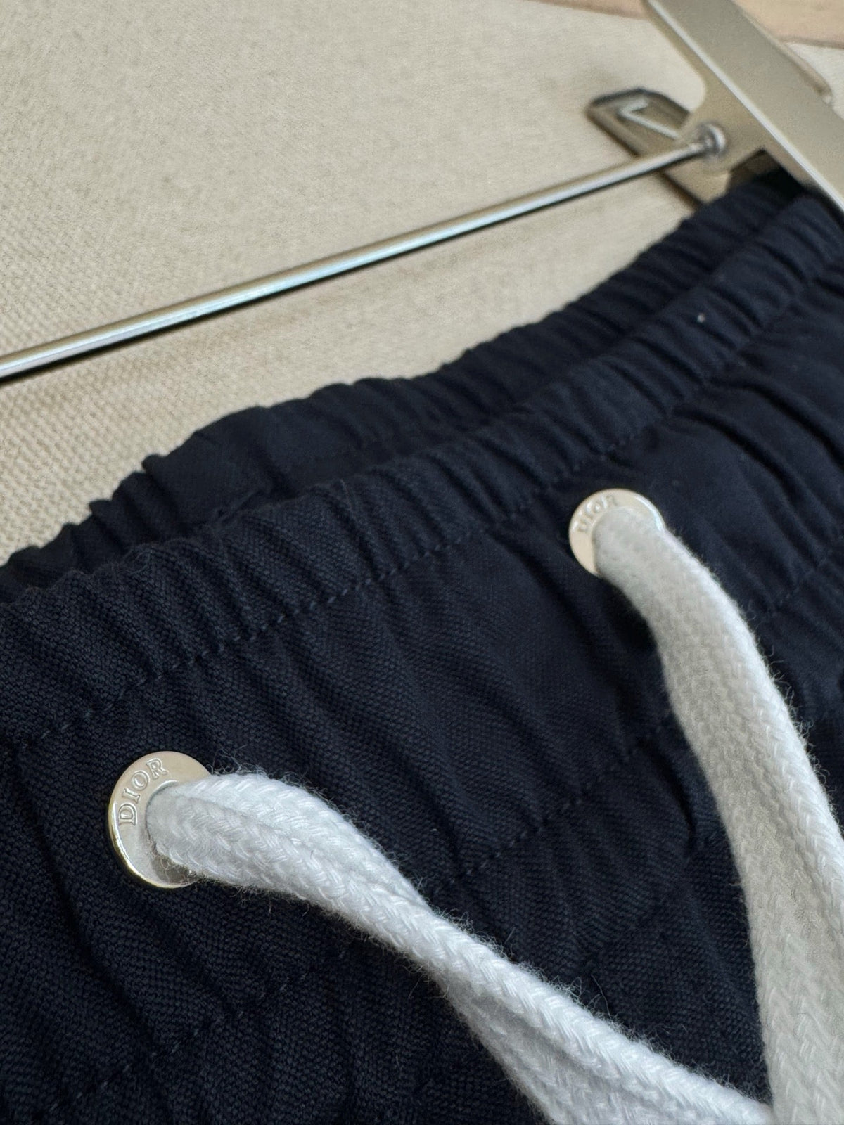 Navy Nylon Logo Swim - Men's