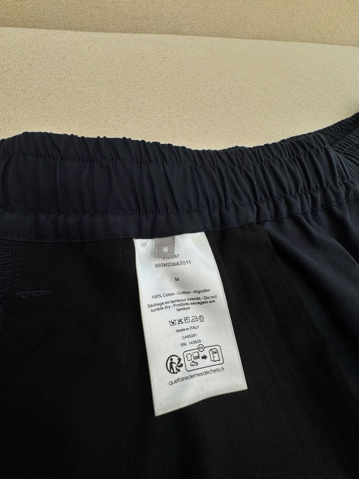 Navy Nylon Logo Swim - Men's