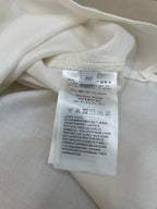 Weißes Baumwoll-Langarmshirt mit Tasche – Herren