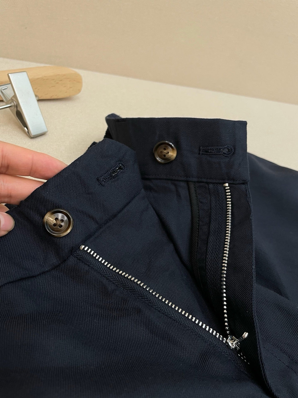 White Linen Plain Tailored - Men's