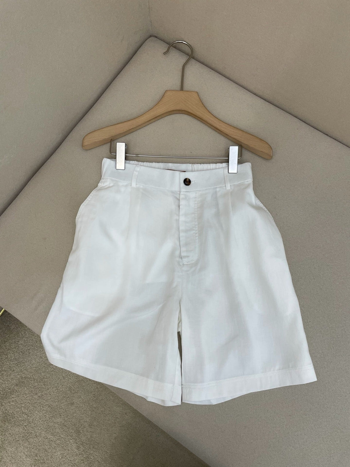 White Linen Plain Tailored - Men's