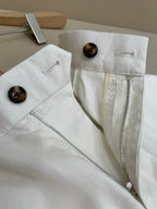 White Linen Plain Tailored - Men's