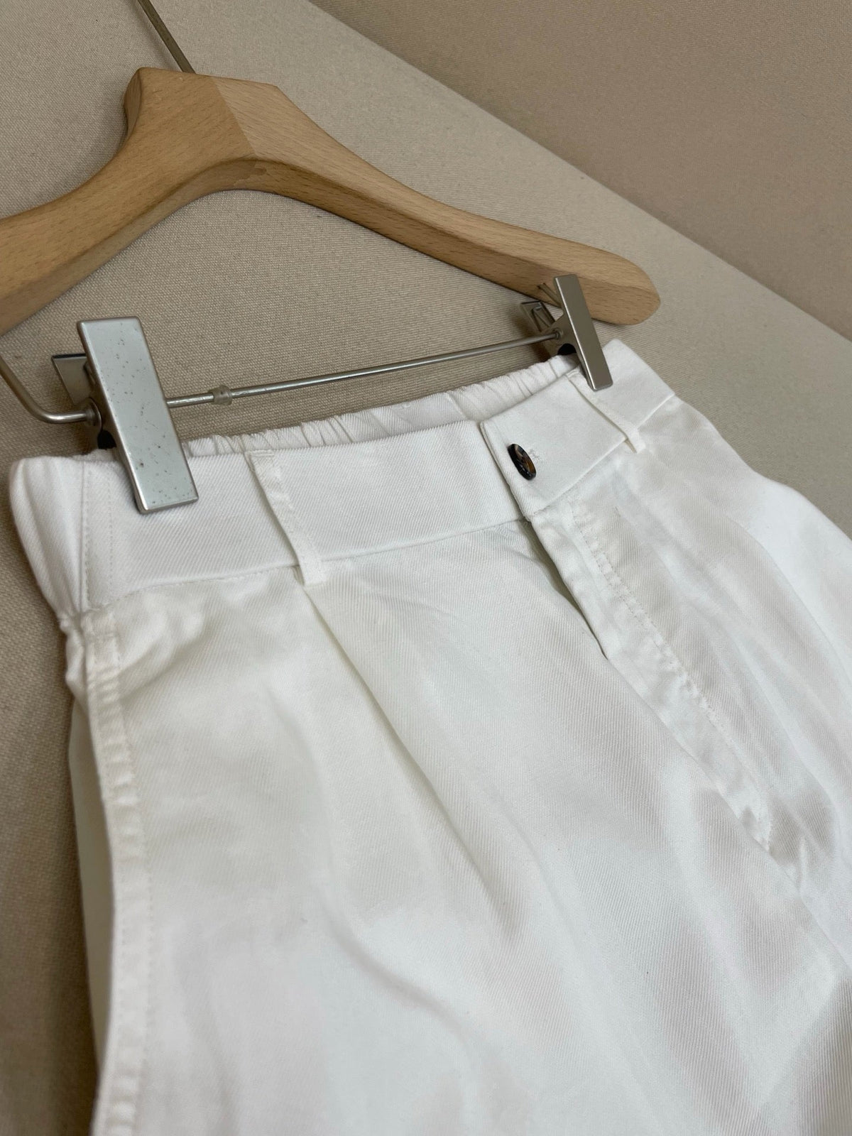 White Linen Plain Tailored - Men's