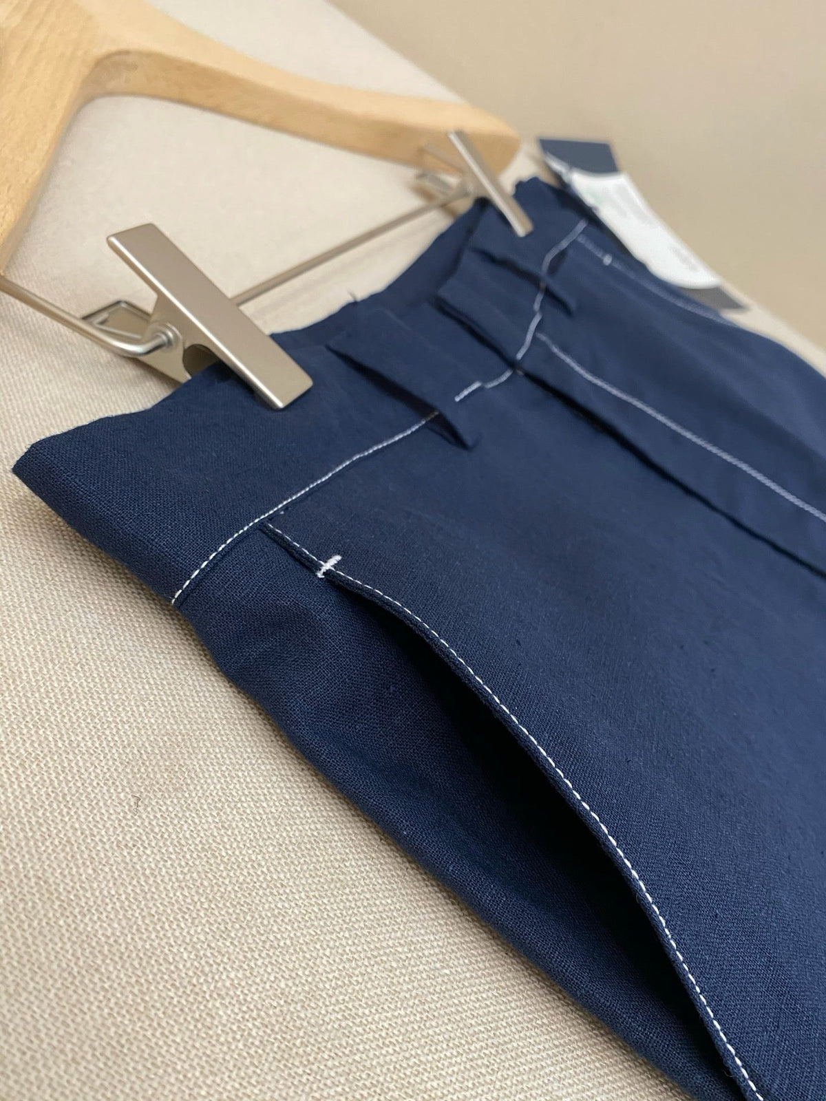 Navy Denim Uni Straight - Herren