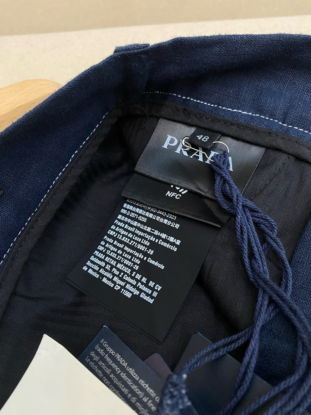 Navy Denim Uni Straight - Herren
