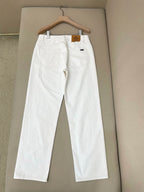 White Denim Motif Straight - Women's