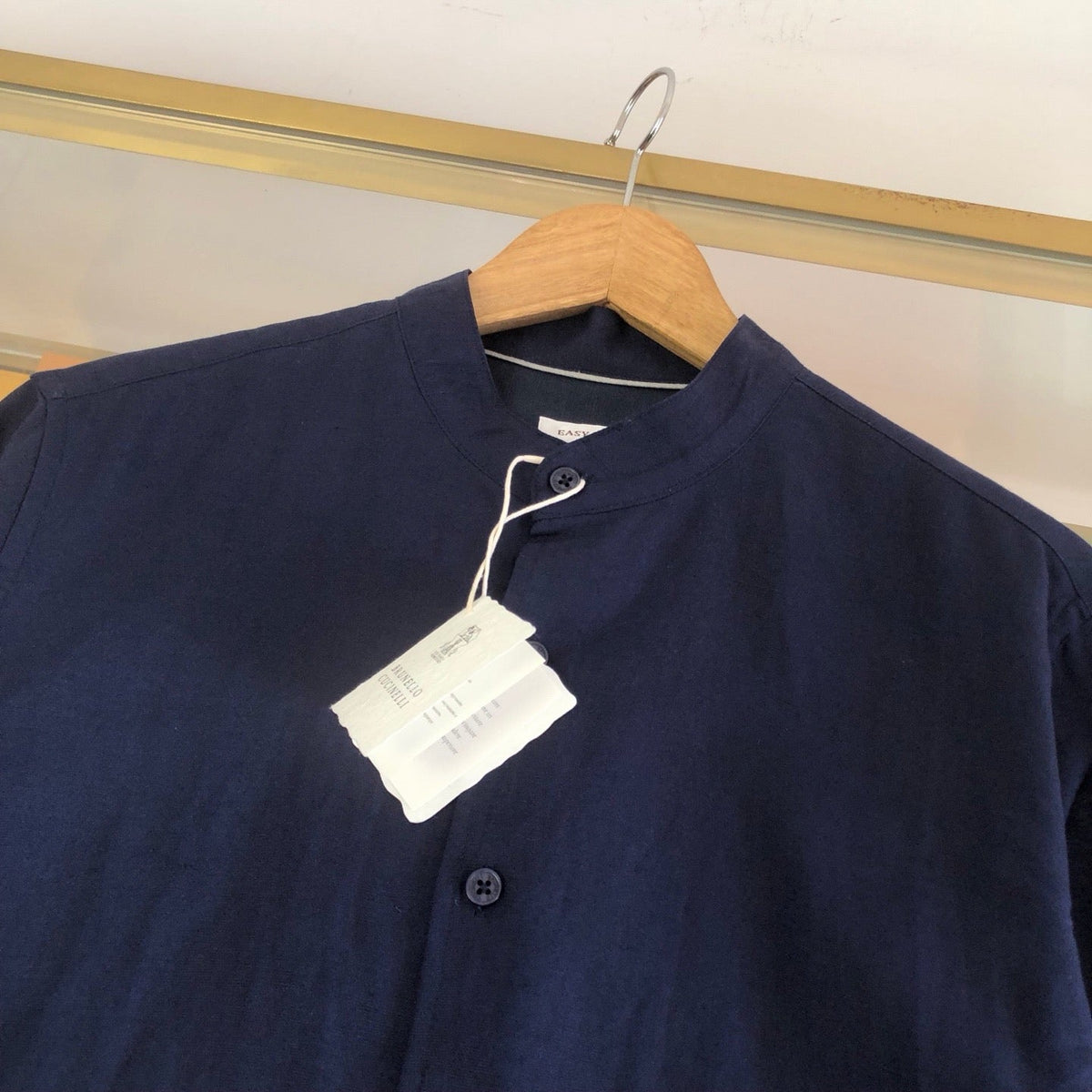 Navy Knit Textured Long-Sleeve - Men's