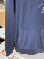 Blauer bestickter Pullover aus Baumwolle – Herren