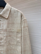 Graues Flanell-Karohemd Langarm – Herren